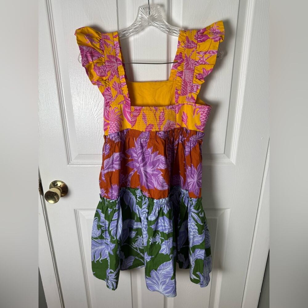 Farm Rio NEW Mixed Tropical Swing Mini Dress S - Picture 6 of 6